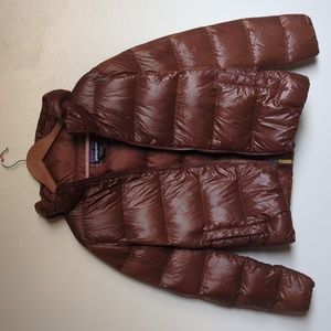 Patagonia brown puffy jacket